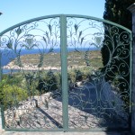 Gates to 'The Magus' house (depicted)