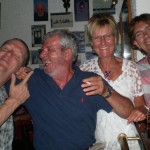 John, Costas, Me and Ray in Bar Spetsa